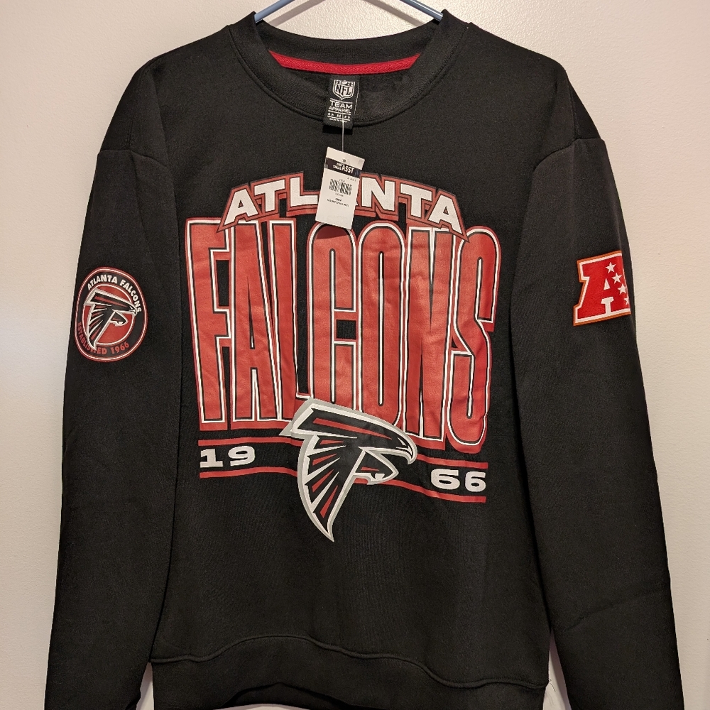 Atlanta Falcons Black Sweater Adult Size MM Brand New With Tag
